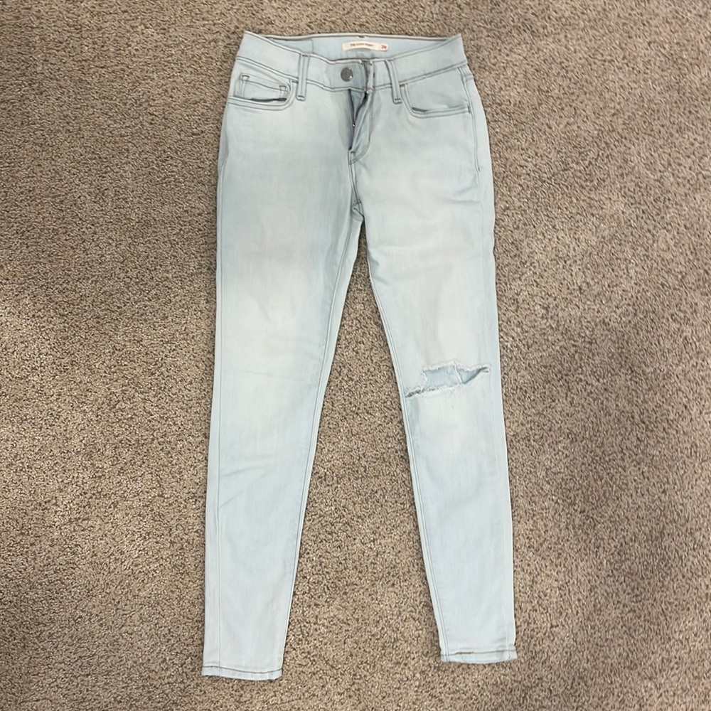 Levi Light Wash Super Skinny Jeans Size 26